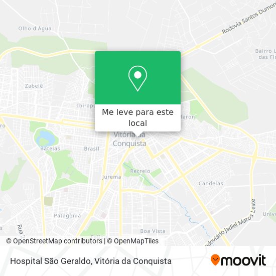 Hospital São Geraldo mapa