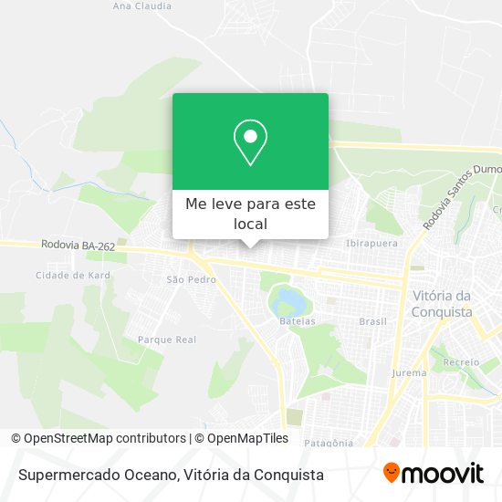 Supermercado Oceano mapa