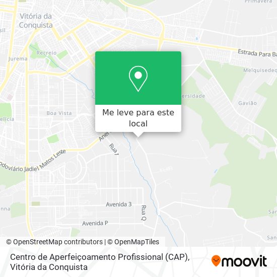 Centro de Aperfeiçoamento Profissional (CAP) mapa
