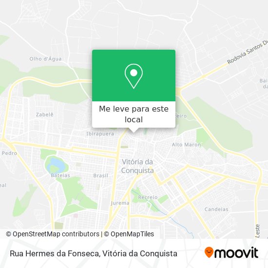 Rua Hermes da Fonseca mapa
