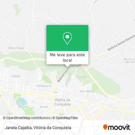 Janela Cajaiba mapa