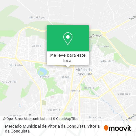 Mercado Municipal de Vitória da Conquista mapa