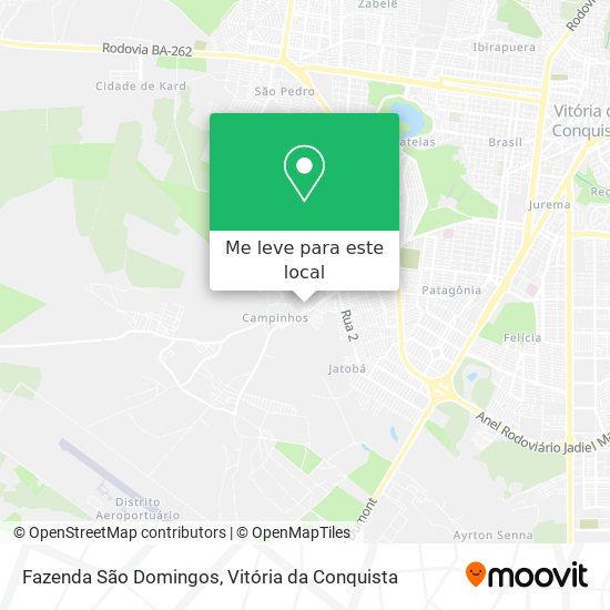 Fazenda São Domingos mapa