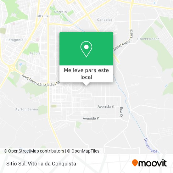 Sítio Sul mapa