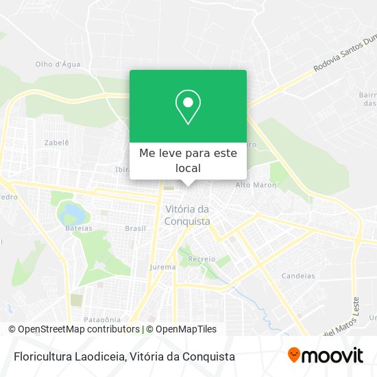 Floricultura Laodiceia mapa