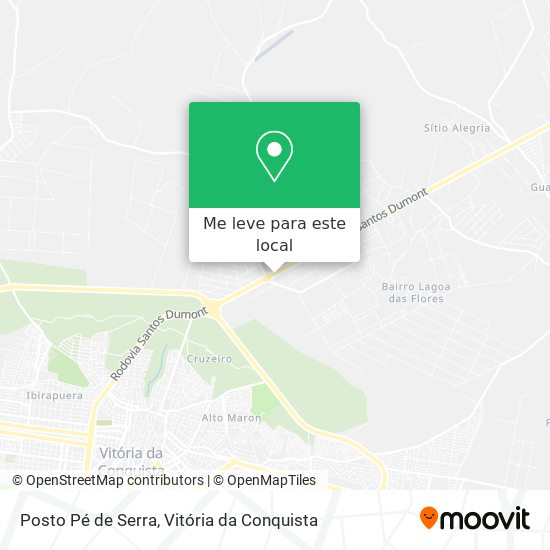 Posto Pé de Serra mapa