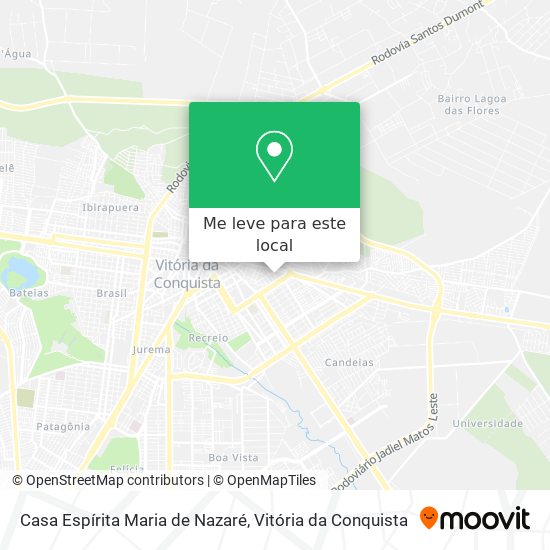 Casa Espírita Maria de Nazaré mapa