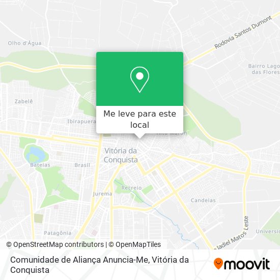 Comunidade de Aliança Anuncia-Me mapa