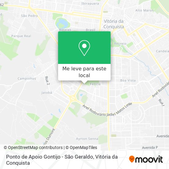 Ponto de Apoio Gontijo - São Geraldo mapa