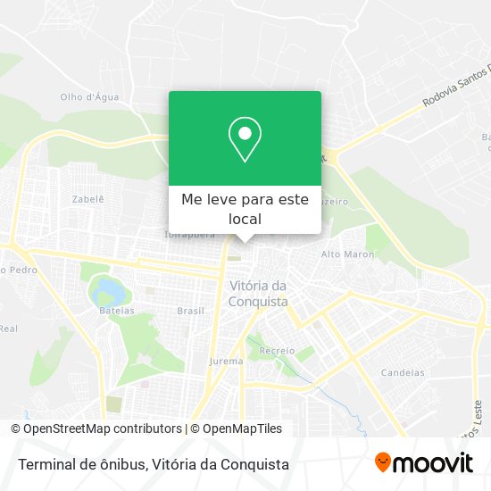 Terminal de ônibus mapa