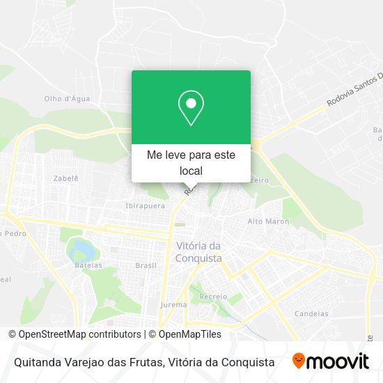 Quitanda Varejao das Frutas mapa
