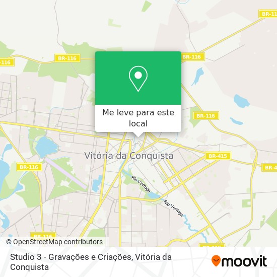 Studio 3 - Gravações e Criações mapa