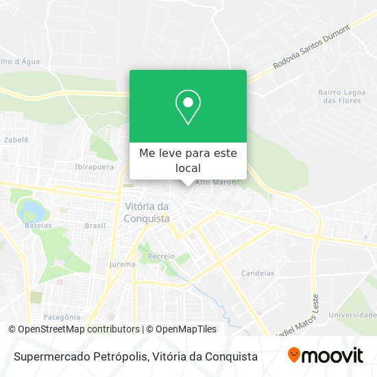 Supermercado Petrópolis mapa