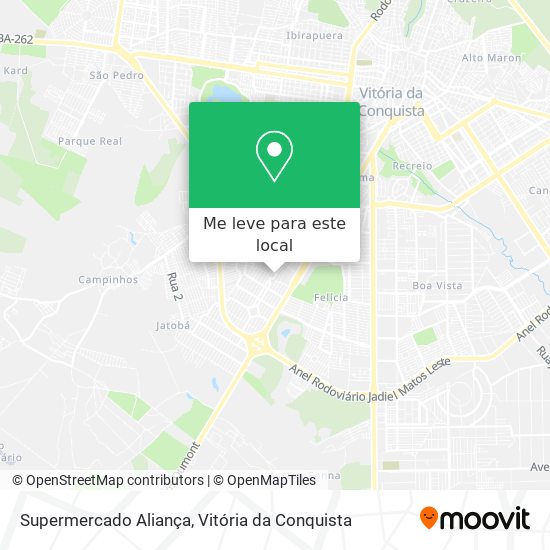 Supermercado Aliança mapa