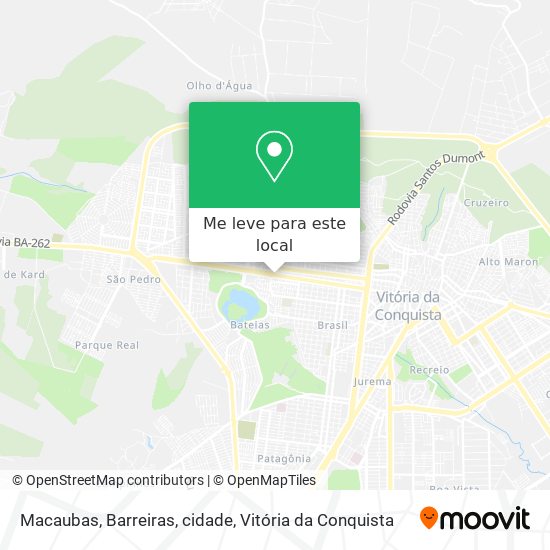 Macaubas, Barreiras, cidade mapa