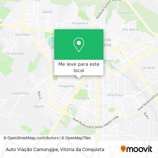 Auto Viação Camurujipe mapa