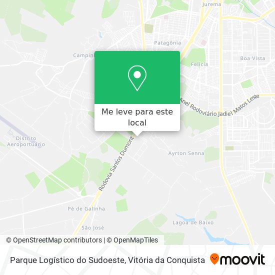 Parque Logístico do Sudoeste mapa
