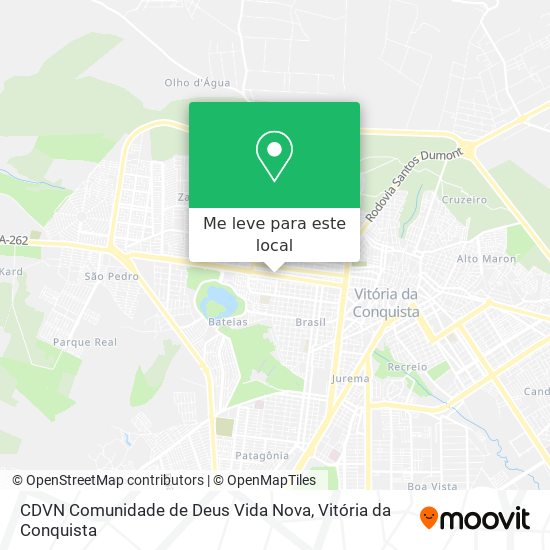 CDVN Comunidade de Deus Vida Nova mapa