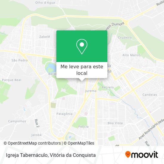 Igreja Tabernáculo mapa