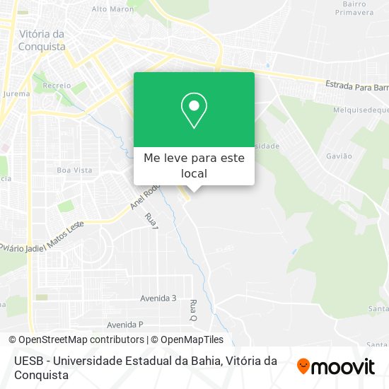UESB - Universidade Estadual da Bahia mapa