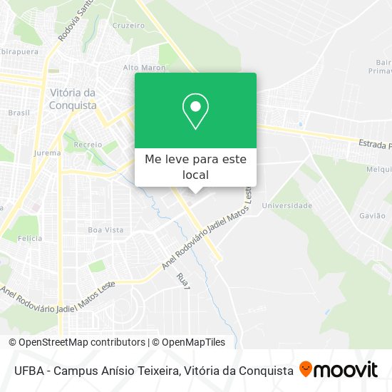 UFBA - Campus Anísio Teixeira mapa