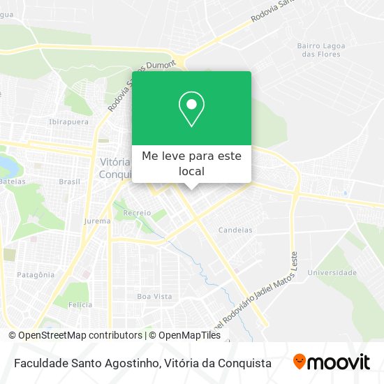 Faculdade Santo Agostinho mapa