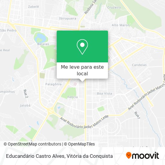 Educandário Castro Alves mapa