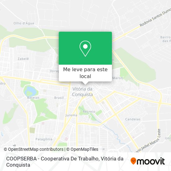 COOPSERBA - Cooperativa De Trabalho mapa