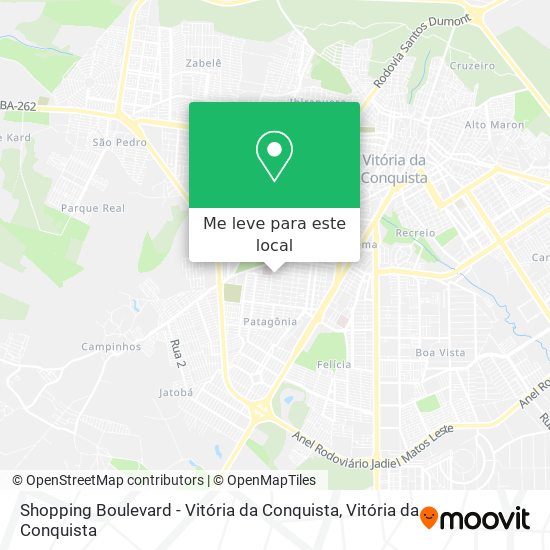 Shopping Boulevard - Vitória da Conquista mapa