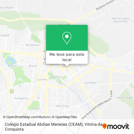 Colégio Estadual Abdias Menezes (CEAM) mapa