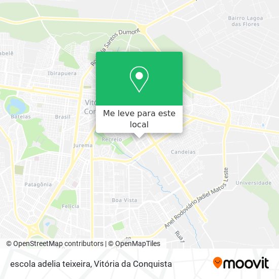 escola adelia teixeira mapa