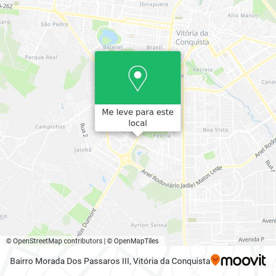 Bairro Morada Dos Passaros III mapa