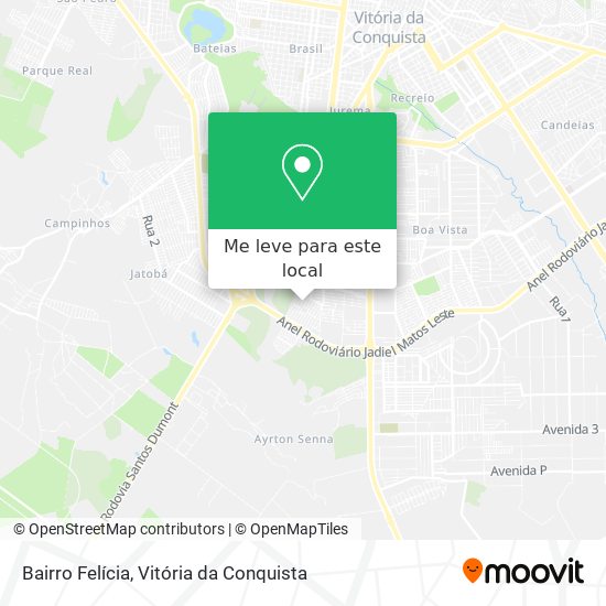 Bairro Felícia mapa