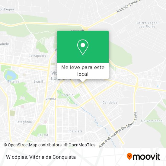 W cópias mapa
