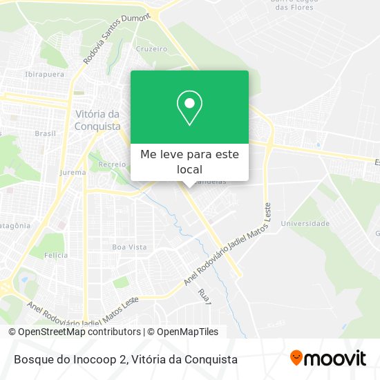 Bosque do Inocoop 2 mapa