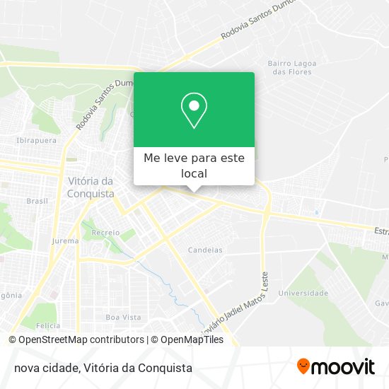 nova cidade mapa