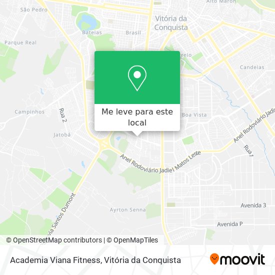 Academia Viana Fitness mapa