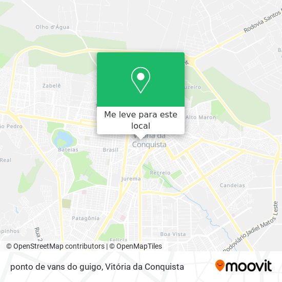 ponto de vans do guigo mapa