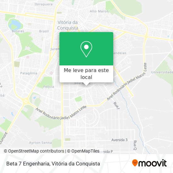 Beta 7 Engenharia mapa