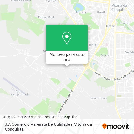 J.A Comercio Varejista De Utilidades mapa