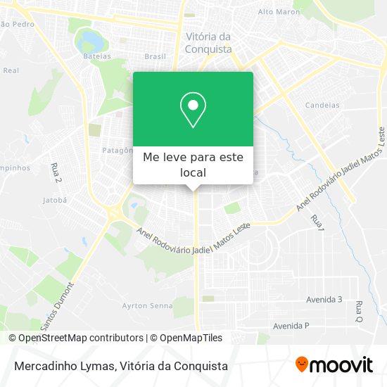 Mercadinho Lymas mapa