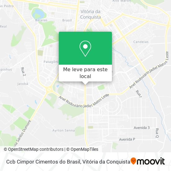 Ccb Cimpor Cimentos do Brasil mapa
