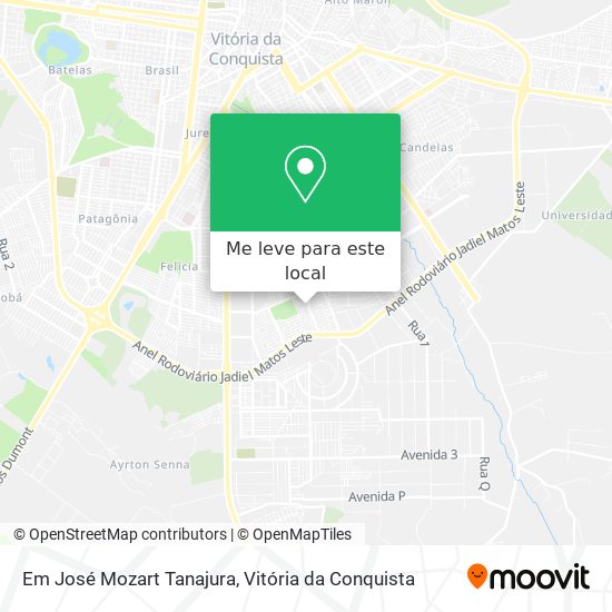 Em José Mozart Tanajura mapa