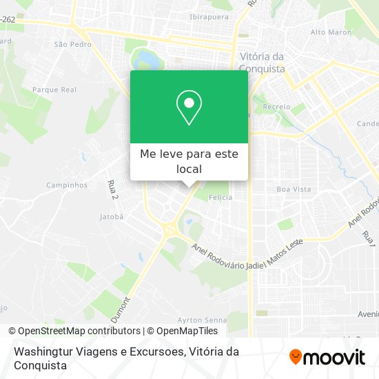 Washingtur Viagens e Excursoes mapa