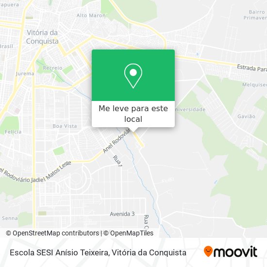 Escola SESI Anísio Teixeira mapa
