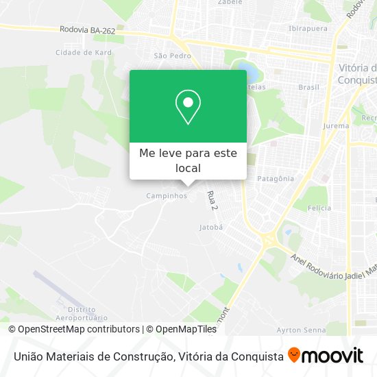 União Materiais de Construção mapa