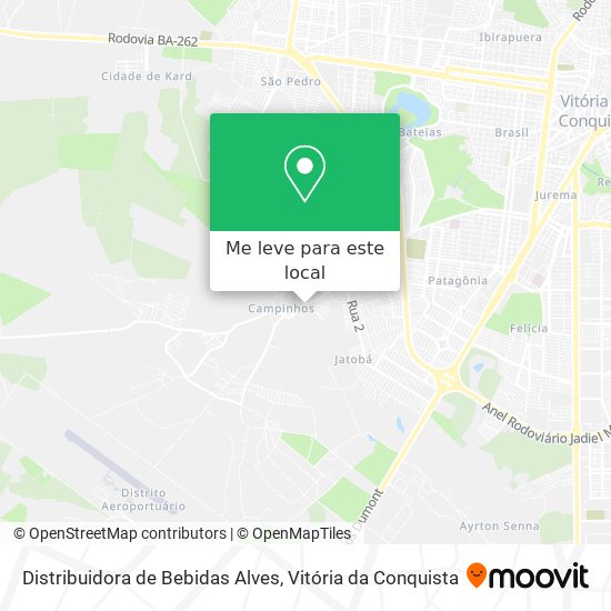 Distribuidora de Bebidas Alves mapa