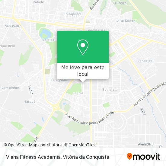 Viana Fitness Academia mapa