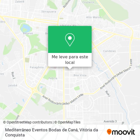Mediterrâneo Eventos Bodas de Caná mapa