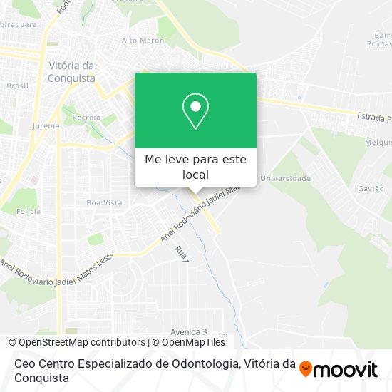 Ceo Centro Especializado de Odontologia mapa